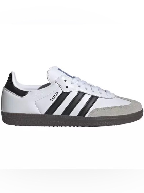 adidas Originals Shoes - Adidas Sambas White with Black Stripes